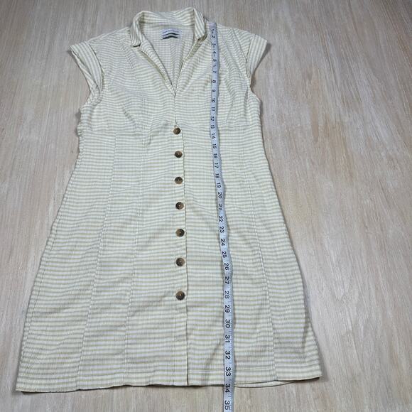 Urban Outfitters Stella Bodycon Mini Summer Casual Button Down Shirt Dress Large - Picture 9 of 16